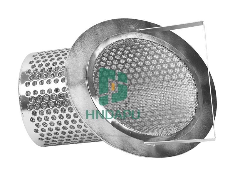 不銹鋼斜口提籃濾芯 186*333籃式過濾器濾網